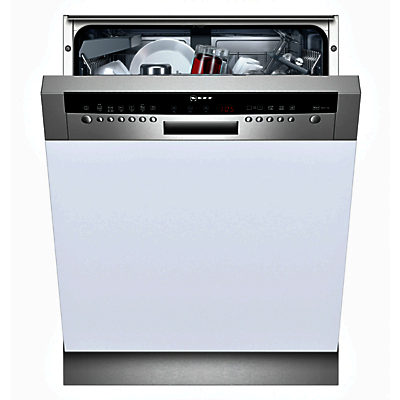 Neff S41M63N1GB Semi-Integrated Dishwasher, Stainless Steel